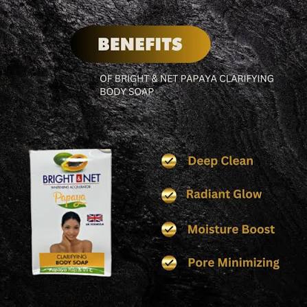 Bright & Net Clarifying Body Soap Papaya Pulp & Vit C 190g