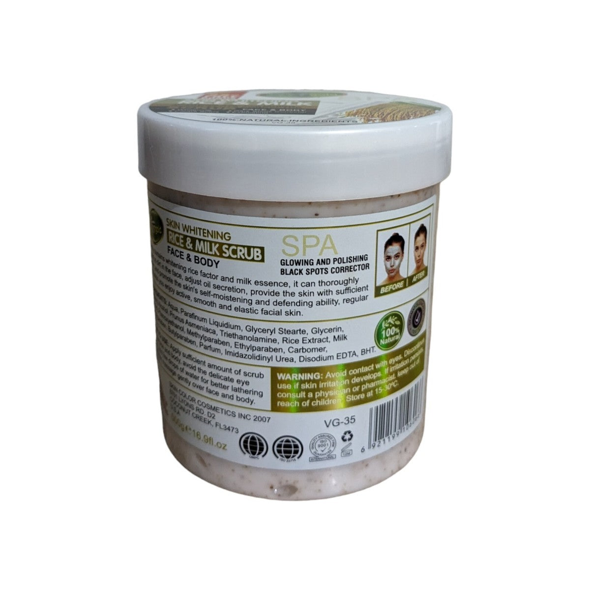 Veet Gold Rice & Milk Face Body Glowing Polishing whitening Scrub 500g