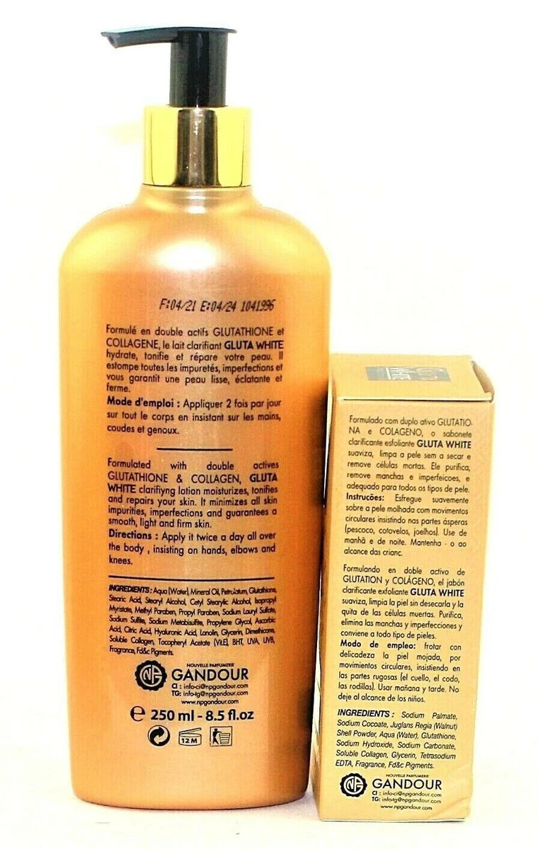 Gluta White Age Defying Lotion Wt Glutathione & Collagen 250ml + Soap