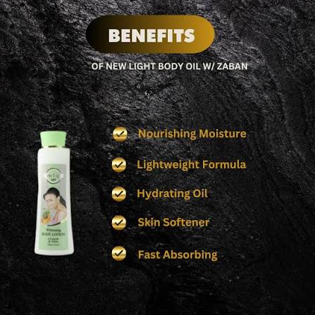 New light Zaban Body Oil