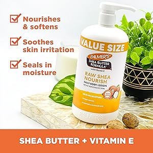 Palmers Shea Butter Formula Raw Shea Nourish Daily Body Lotion, 33.8 Oz