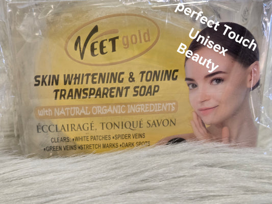 Veet Gold Skin Whitening &Toning Transparent Soap