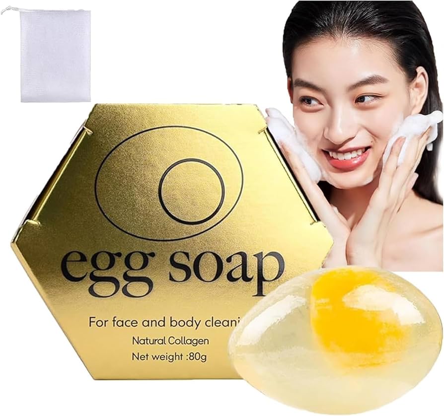 Original Collagen Whitening Egg Soap Face Wash