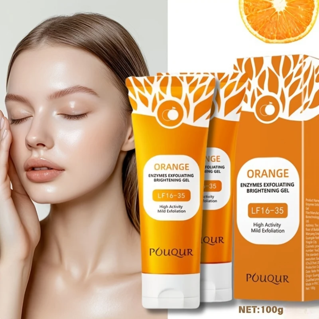 Orange Enzymes Exfoliating Gel for Face & Body, Orange Exfoliating Gel