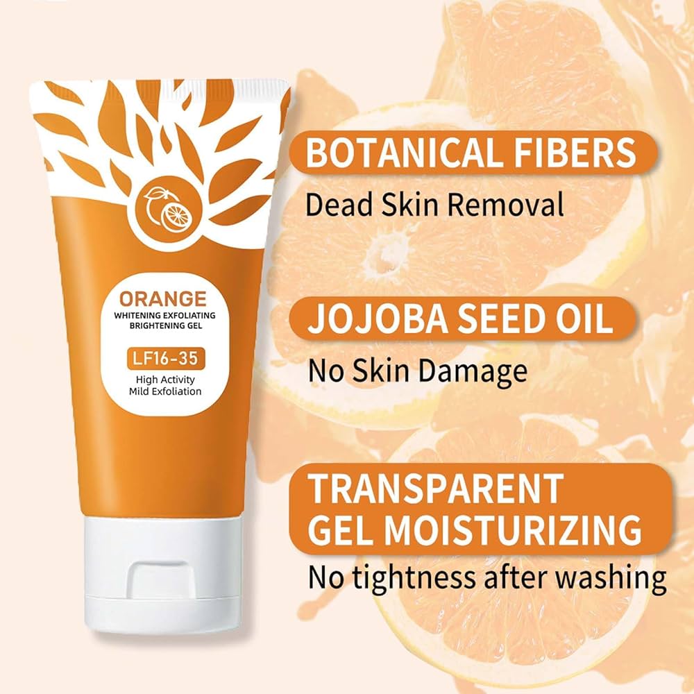 Orange Enzymes Exfoliating Gel for Face & Body, Orange Exfoliating Gel