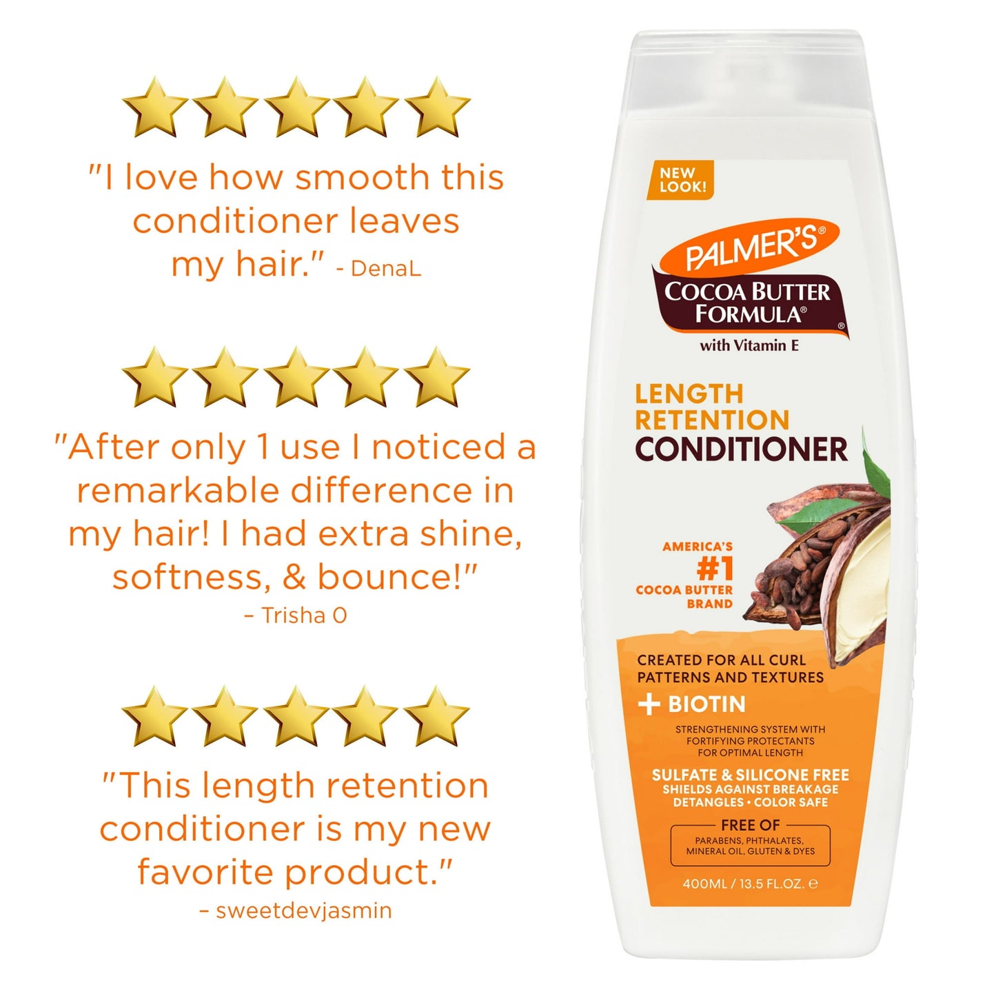 Palmer's Cocoa Butter Formula + Biotin Length Retention Conditioner, 13.5 fl. oz.
