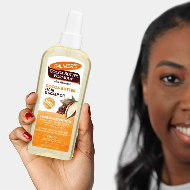 Palmer's Cocoa Butter Formula + Biotin Length Retention Hair & Scalp Oil, 5.1 fl. oz.