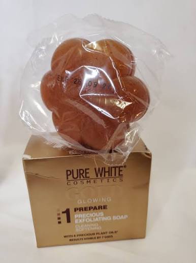 Pure white gold glowing 1 Soap