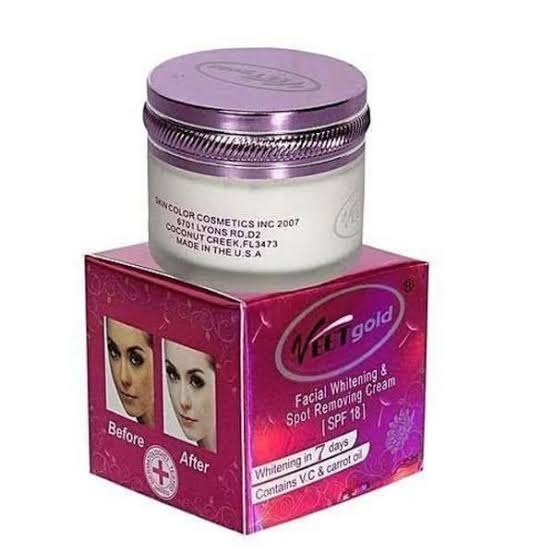 Veet Gold Facial Whitening Spot Remover Cream [SPF 18]
