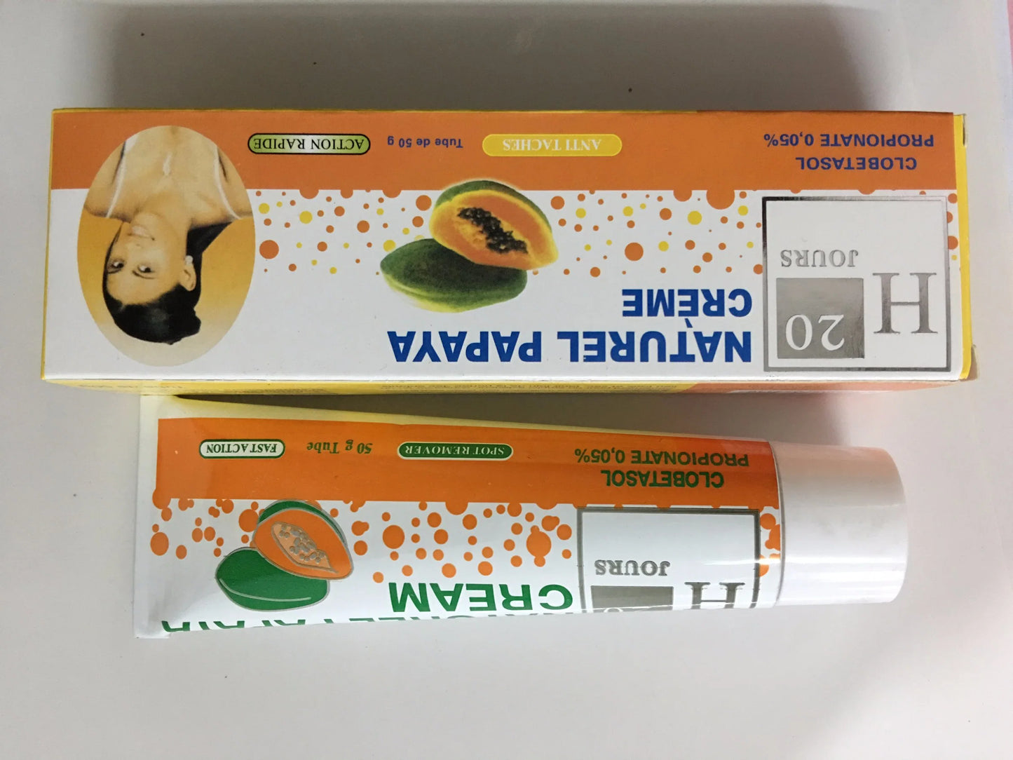H20 Jours Natural Papaya Cream [1pcs