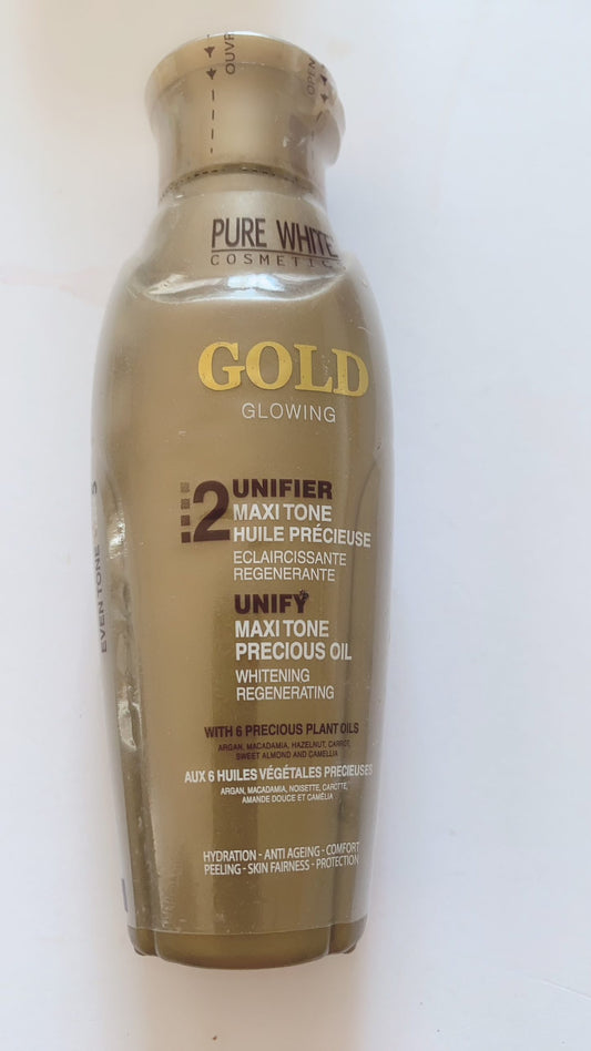 Pure white gold glowing 2 oil