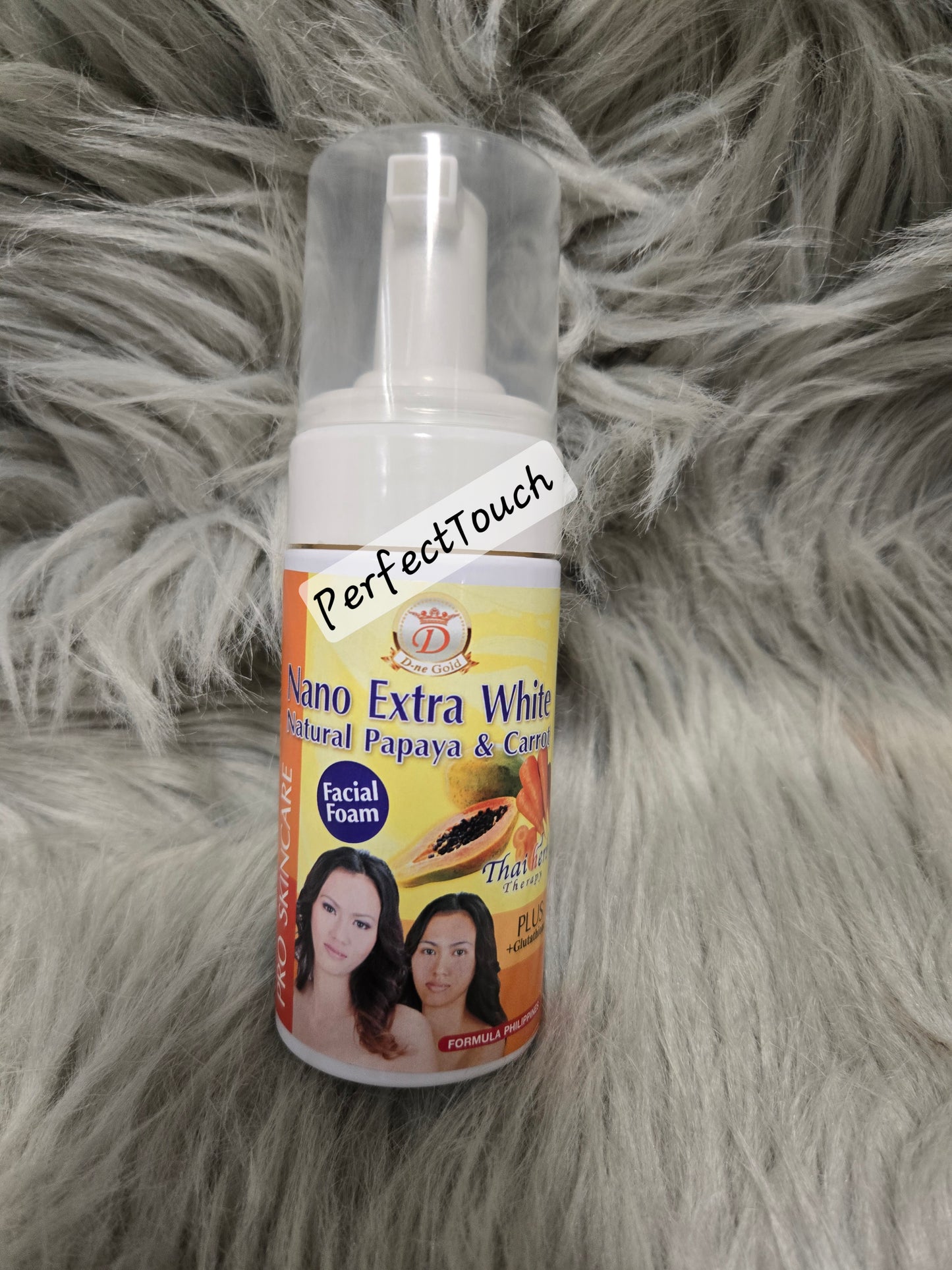 Nano Extra white Natural Papaya &Carrot plus Facial Foam