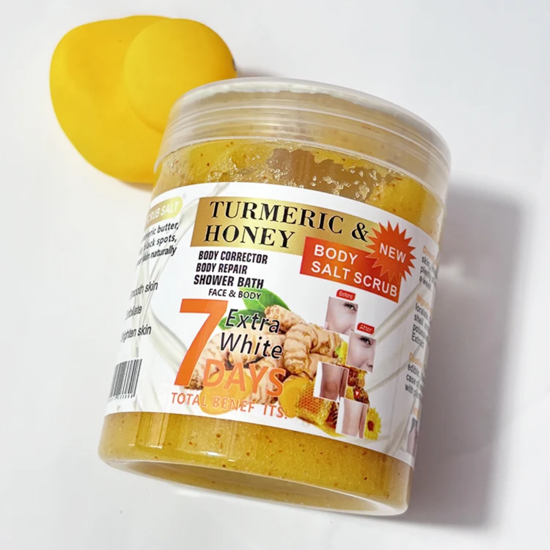 Turmeric & Honey 7 Days Extra White Face & Body Scrub 350g