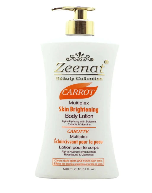 Zeenat Carrot Multiplex Skin Brightening Lotion 500 ml/17 oz