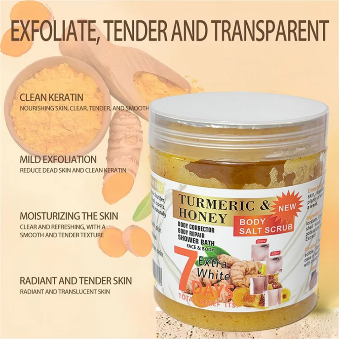 Turmeric & Honey 7 Days Extra White Face & Body Scrub 350g