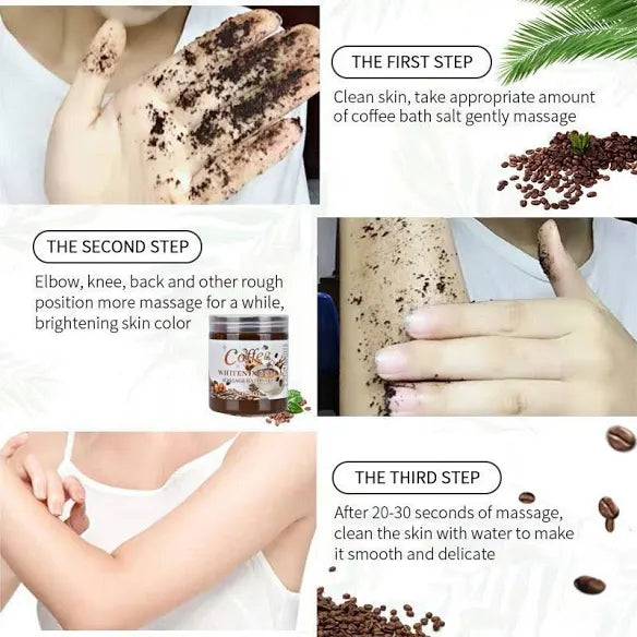 Coffee Sea Salt Bath Whitening SPA Scrub 680g