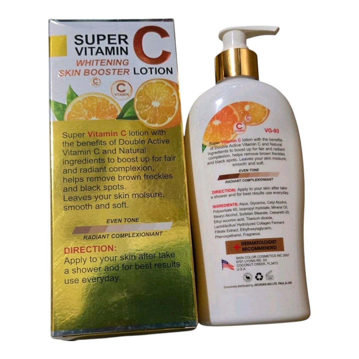 Veet Gold Super Vitamin C Skin Booster Even Tone Lotion 400ml