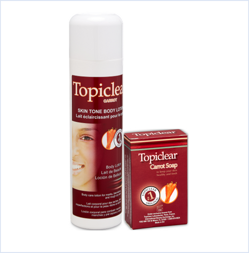 Topiclear Carrot Body Lotion & Carrot Soap