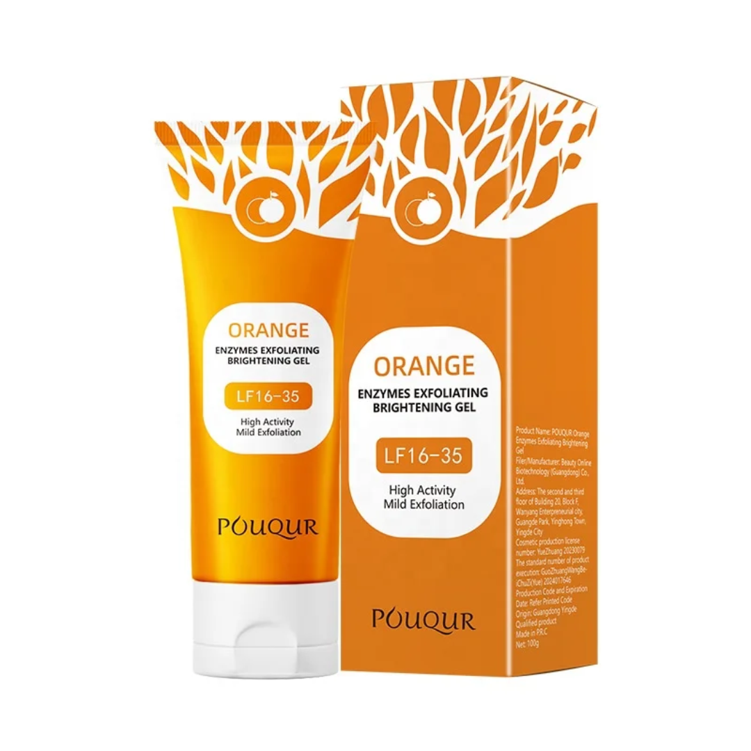 Orange Enzymes Exfoliating Gel for Face & Body, Orange Exfoliating Gel