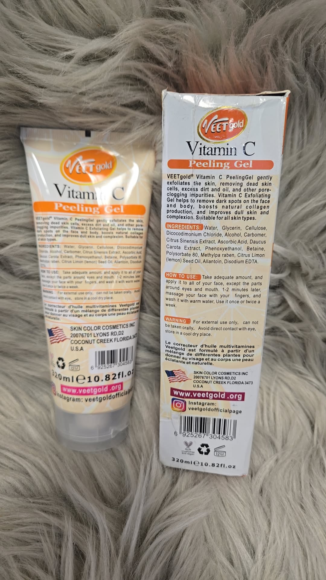 Veet Gold Victamin C Peeling Gel Body Repair