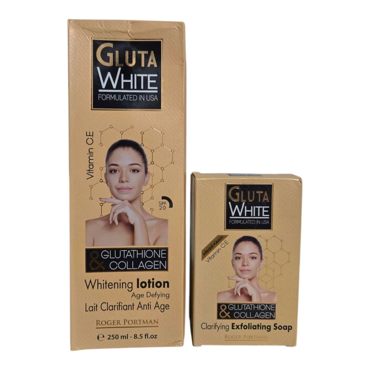 Gluta White Age Defying Lotion Wt Glutathione & Collagen 250ml + Soap