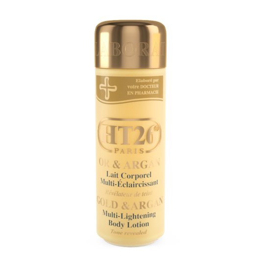 HT26 Multi-Lightening Body Lotion Gold & Argan – For a Unified and Radiant Skin