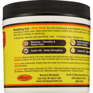 Murray's Beeswax Braiding Gel, 12 OZ