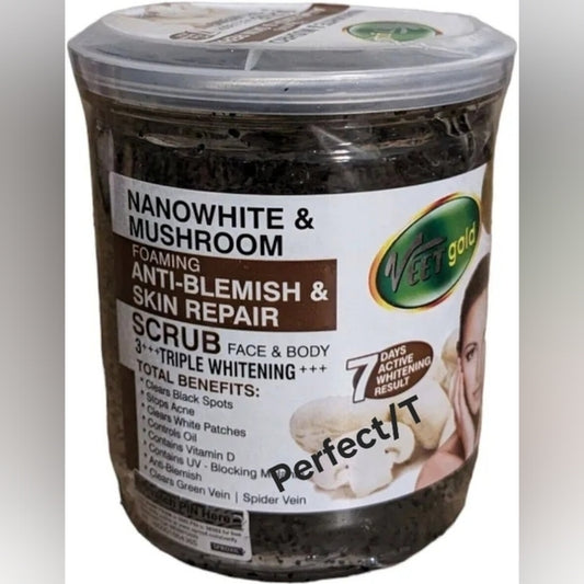 Veet Gold Nanowhite & Mushroom Face & Body Formimg Scrub 500ML