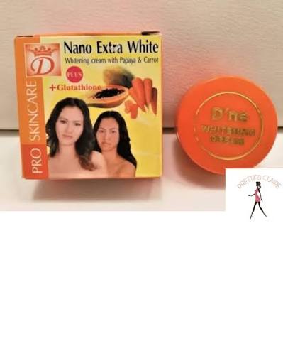 2x NANO EXTRA WHITE WHITENING CREAM WITH PAPAYA &CARROT PLUS