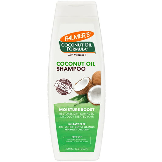 Palmer's
Coconut Oil Formula® with Vitamin E, Moisture Boost Shampoo, Dry, Damaged or Color Treated Hair, 13.5 fl oz (400 ml)