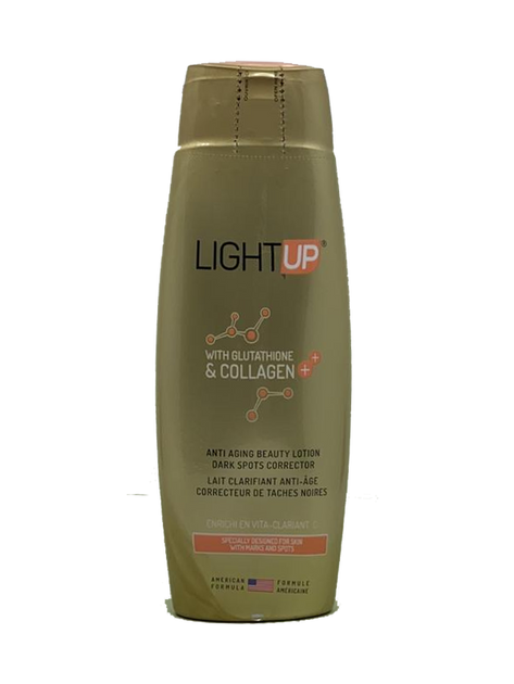 Light Up Anti Aging Beauty Lotion W/Glutathione & Collagen 13.5oz / 400ml