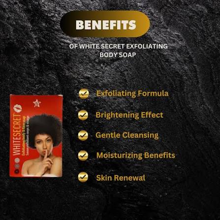 White secret Exfoliating Body & Face Soap