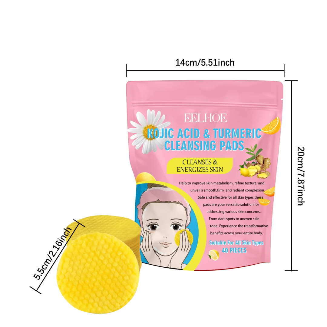 EELHOE Kojic Acid & Turmeric Cleansing pads 40pcs
