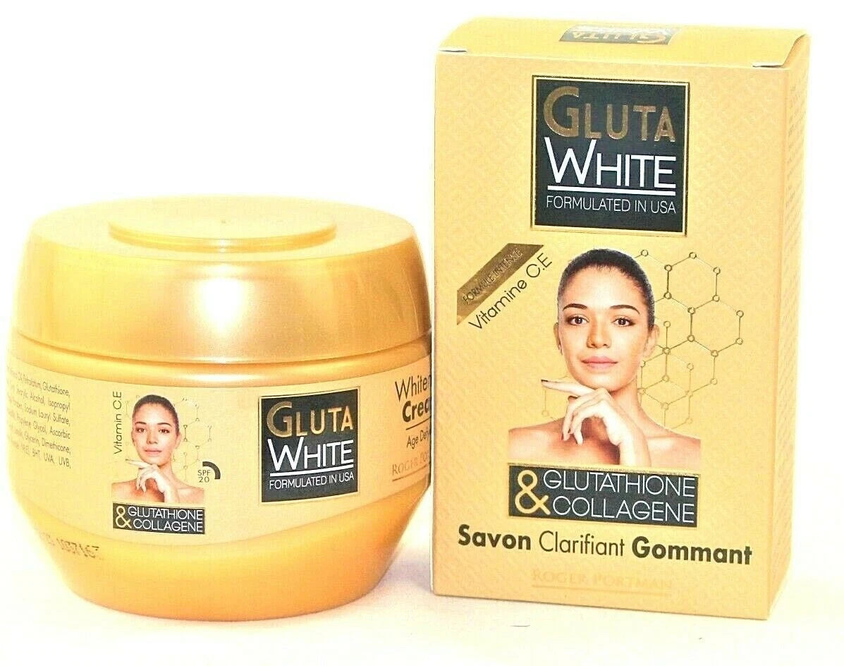 Gluta White Glutathione & Collagen Clarifying Cream 250ml and Soap