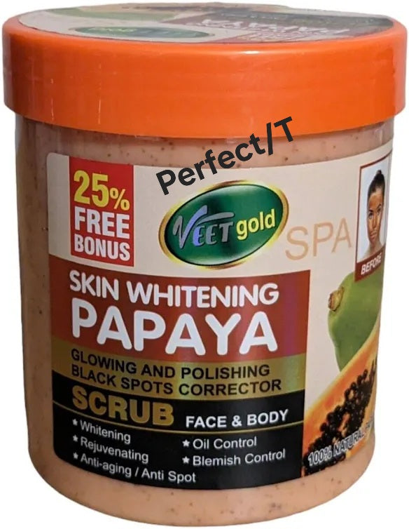 Veet Gold Papaya face and scrub.