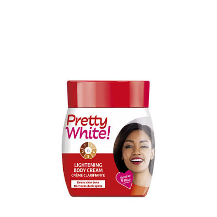 Pretty white body cream