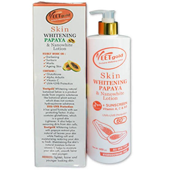 VeetGold Skin Papaya Nanowhite Lotion – 400ml
