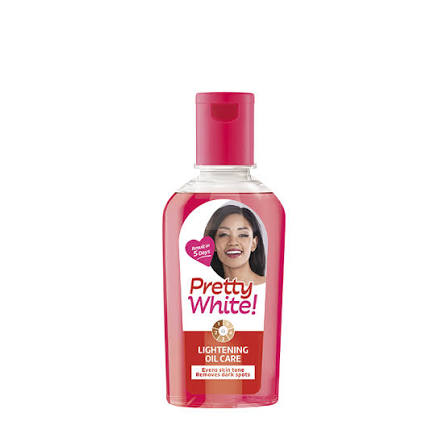 Pretty white body oil