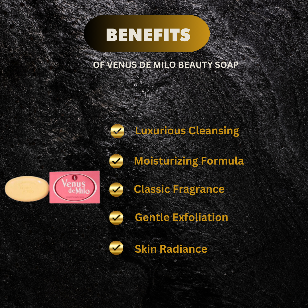 Venus de Milo Cream Beauty Soap 5 oz[2pcs