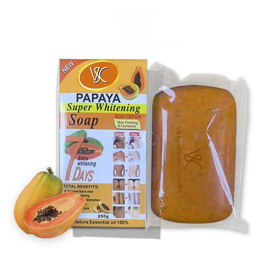 Victoria Super Colorful Papaya Super Whitening Soap 250g
