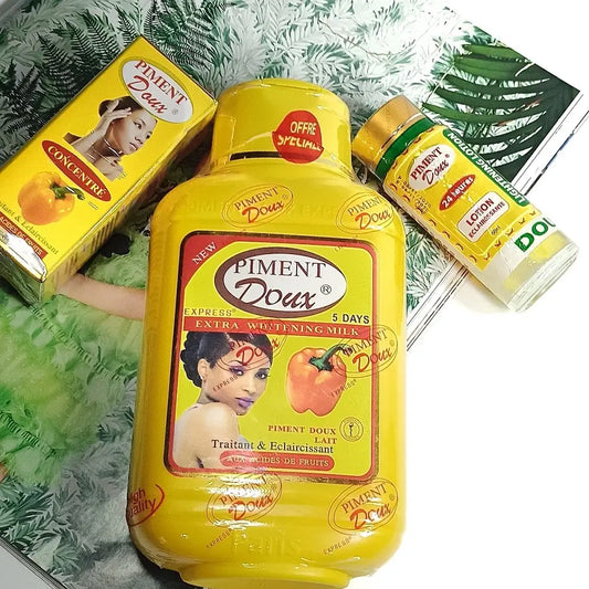 Piment Doux Extra Whitening Body Milk 500ml And the Serum
