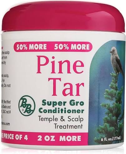 Bronner Brothers Pine Tar Super Gro Conditioner, 6 oz