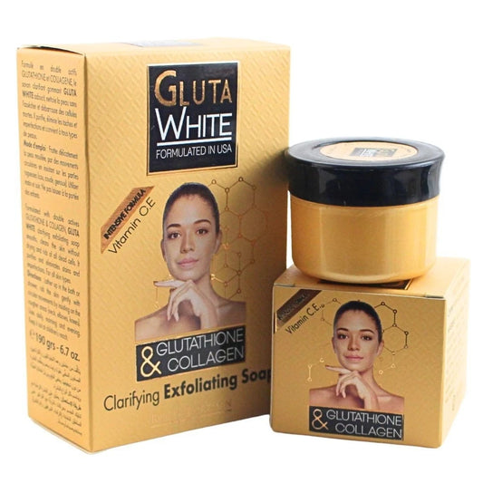 Gluta White Clarifying Exfoliating Soap & Anti-Acne Cream Set – With Glutathione