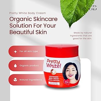 Pretty white body cream