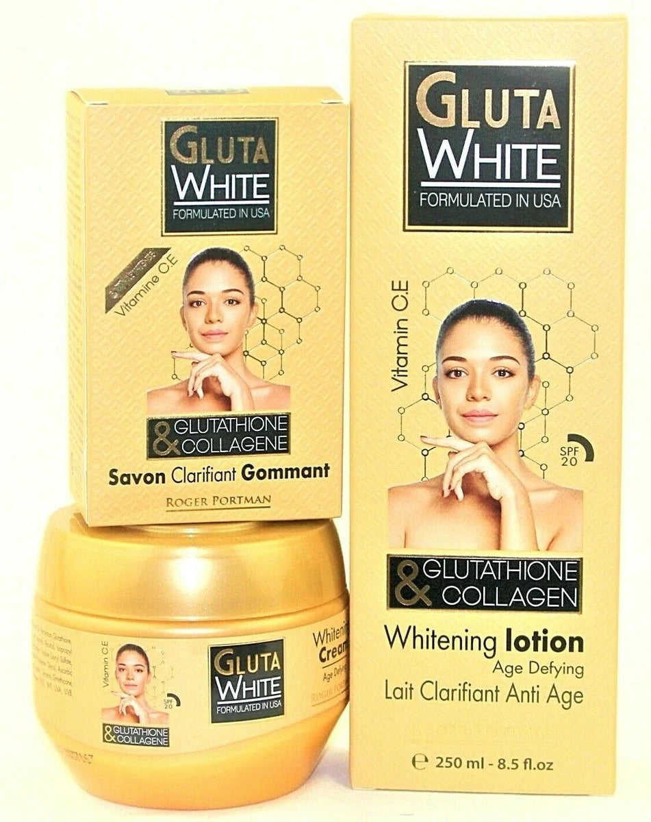 Gluta White Glutathione & Collagen Clarifying Cream 250ml , Soap and Lotion
