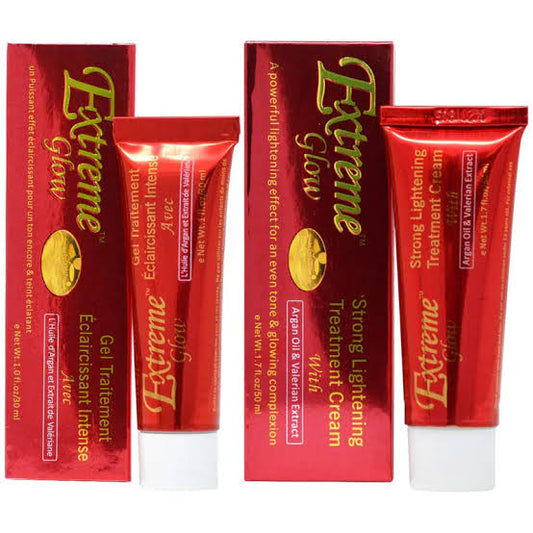 Extreme Glow Strong Treatment Cream 1.7 oz And Gel 1 Fl Oz