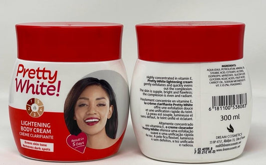 Pretty white body cream