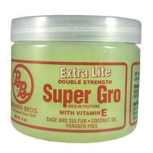 Bronner Brothers Double Strength Super Gro Treatment with Vitamin E Enriched Hair Treatment 6Oz