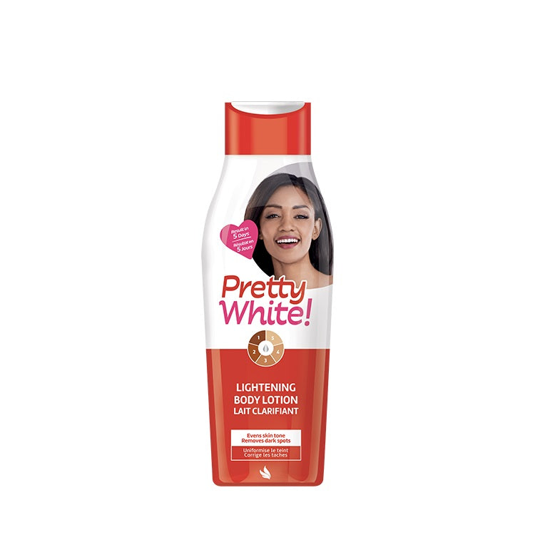 Pretty white body lotion