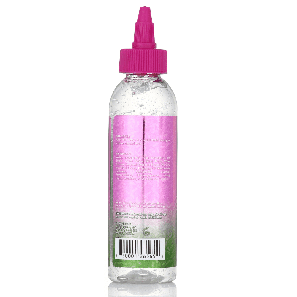 Mielle Rice Water & Aloe Vera Scalp Itch Relief Gel 4oz, All Hair Types, Moisturizing